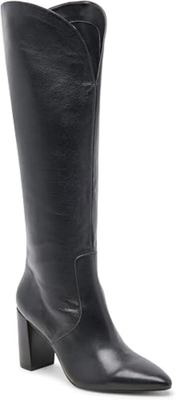 Dolce Vita Nedi Women's Knee High Boots Black Leather Size 7